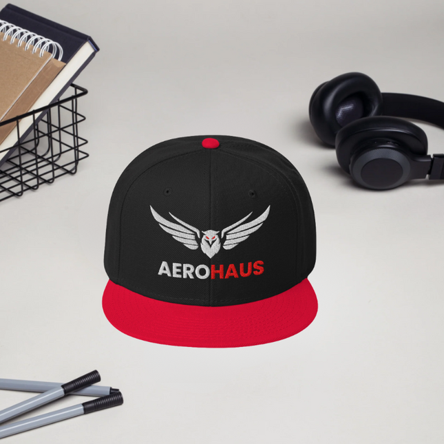 Aerohaus Snapback - Black/Red