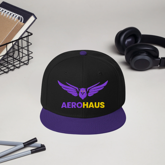 Aerohaus Snapback - Purple/Gold