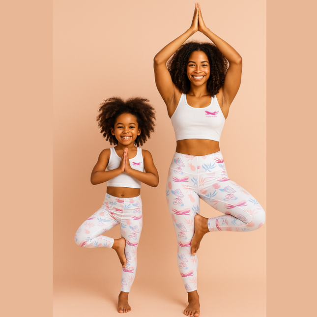 Her Wings. Her Rules. Yoga Leggings – Broke But Dreaming Ladies Edition