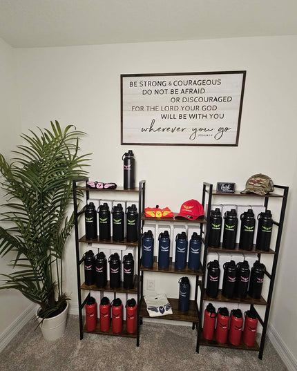 Aerohaus Wide Mouth Stainless Steel Water Bottle - Red