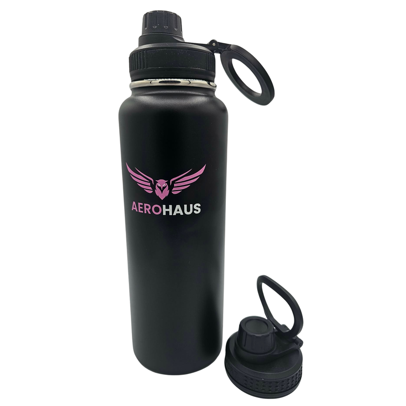 Aerohaus Wide Mouth Stainless Steel Water Bottle - Pink