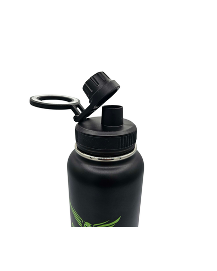 Aerohaus Wide Mouth Stainless Steel Water Bottle - Black