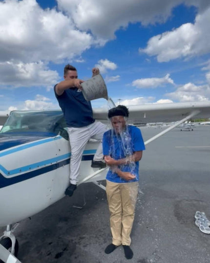 Celebrating completion of his first solo