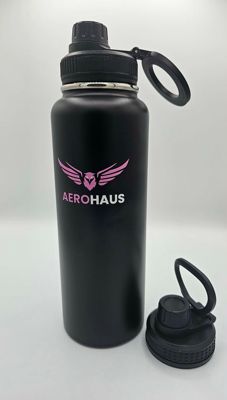 Aerohaus Wide Mouth Stainless Steel Water Bottle - Pink