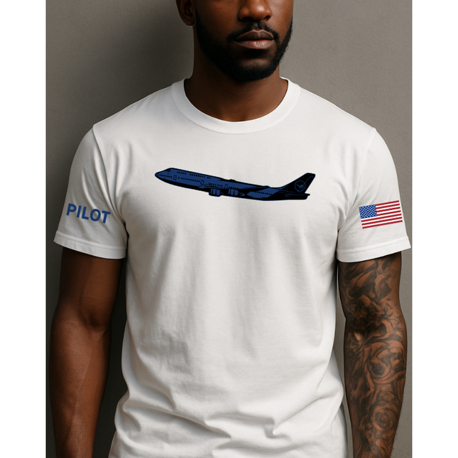 AEROHAUS Pilot T-Shirt – Navy Jet