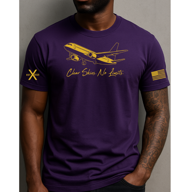AEROHAUS Motivational T-Shirt - Royal Purple