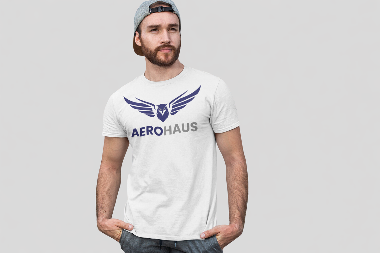 Aerohaus Unisex Classic Tee – Navy Blue Eagle