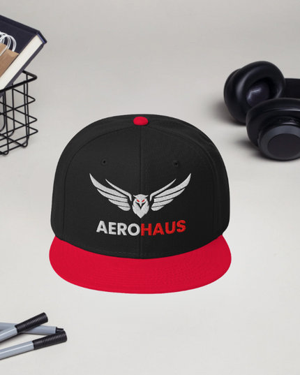 Aerohaus Snapback - Black/Red