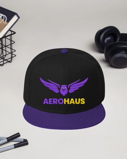 Aerohaus Snapback - Purple/Gold