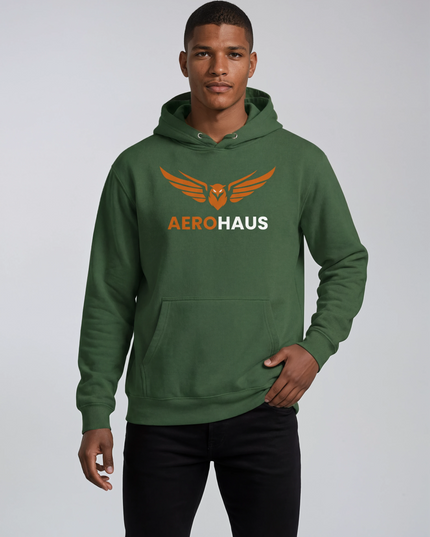 Aerohaus Unisex Hoodie – Burnt Orange Eagle