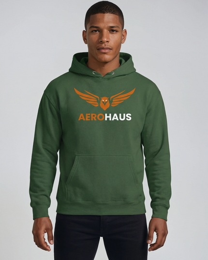 Aerohaus Unisex Hoodie – Burnt Orange Eagle