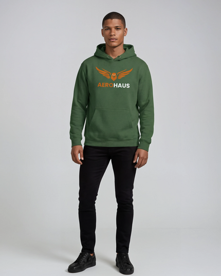 Aerohaus Unisex Hoodie – Burnt Orange Eagle