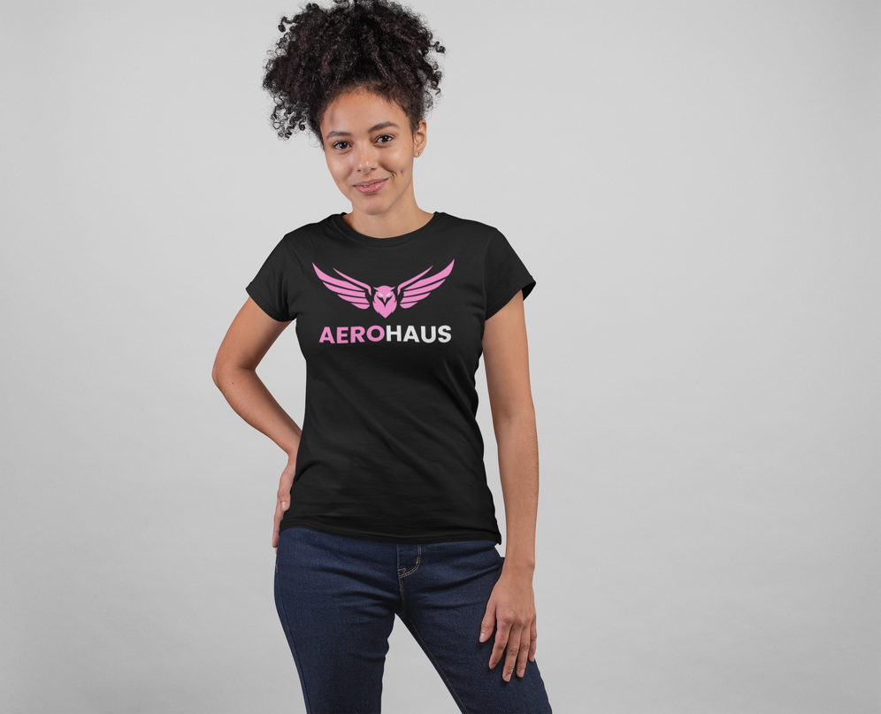 Aerohaus Unisex Classic Tee – Pink Eagle