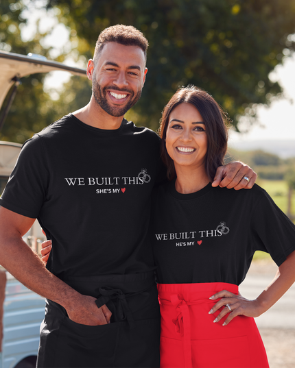 We Built This Men’s T-Shirt | Matching Couple Tee
