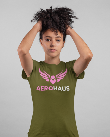 Aerohaus Unisex Classic Tee – Pink Eagle