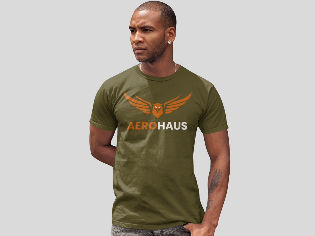 Aerohaus Unisex Classic Tee – Burnt Orange Eagle